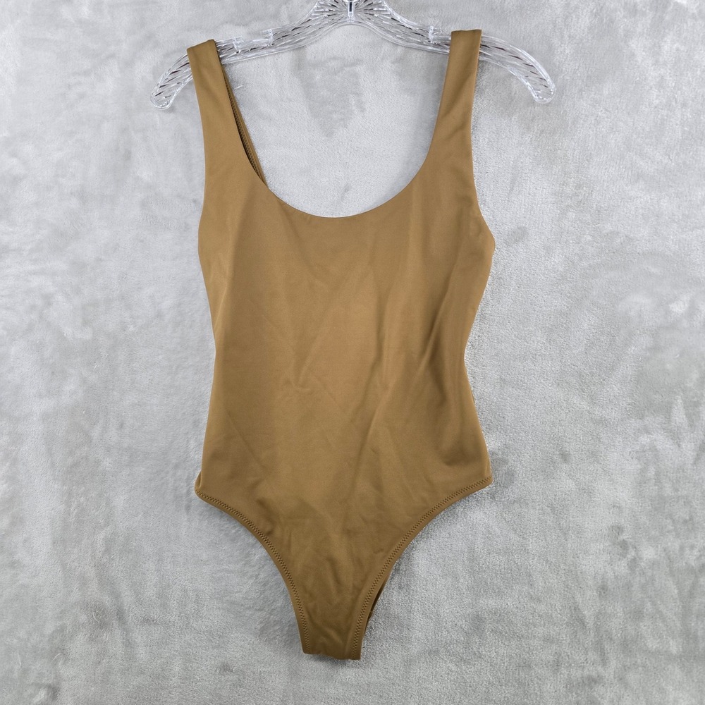 Reformation One Piece Swimsuit Women S Tan Brown Scoop Neck Low Back Portugal